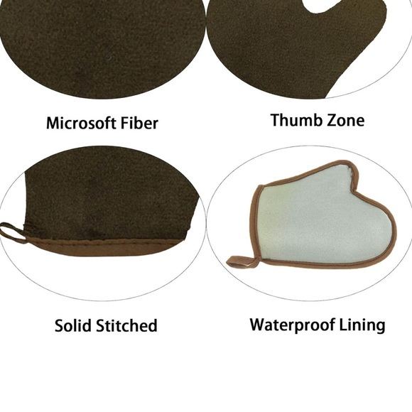 SOLD- Self Tanning Mitt/Glove & Brush Applicator Kit Set - Picture 2 of 4